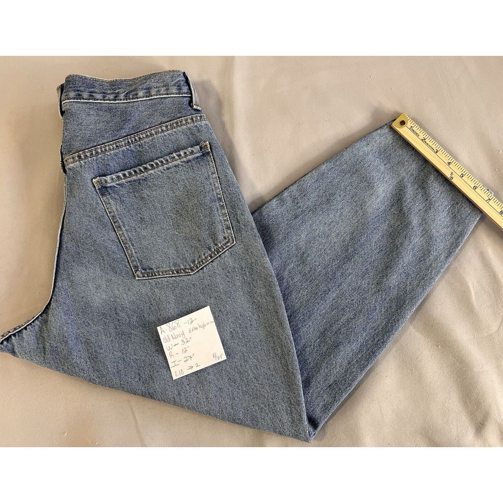 Old Navy Jeans High Rise Tapered Blue‎ Denim Womens Size 12 Y2K - Picture 9 of 9
